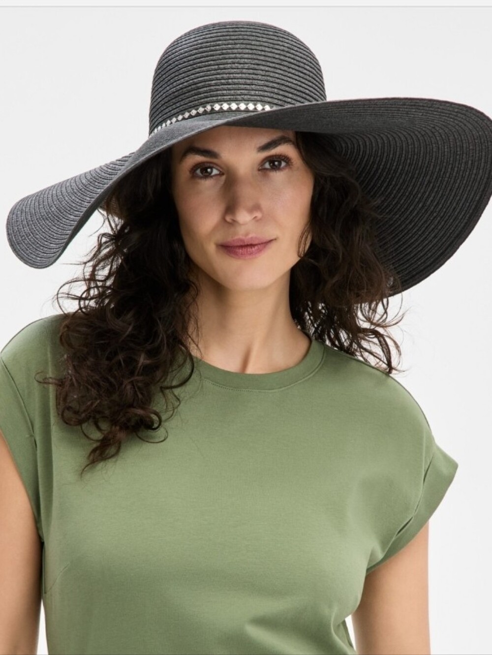 I.n.c. International Concepts Oversized Embellished Floppy Hat, NWT